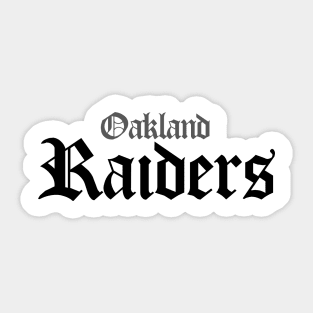 Oakland Raiders! Sticker